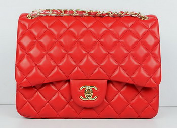 Cheap Replica Chanel Jumbo Quilted Flap Bag A58600 Red